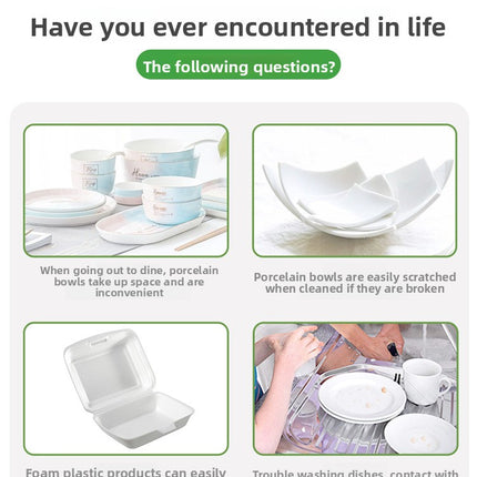 Disposable Plates Paper Plates Catering Food Grade Kindergarten Painting Dish Plates Biodegradable Household Barbecue Tableware Dinner Plates