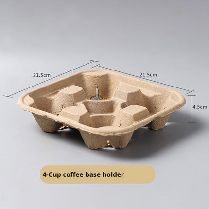 Disposable Coffee Cup Holder Milk Tea Cup Holder Cup Stand Paper Tea Tray Beverage Takeaway Holder