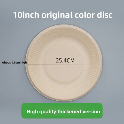 Disposable Plates Paper Plates Catering Food Grade Kindergarten Painting Dish Plates Biodegradable Household Barbecue Tableware Dinner Plates