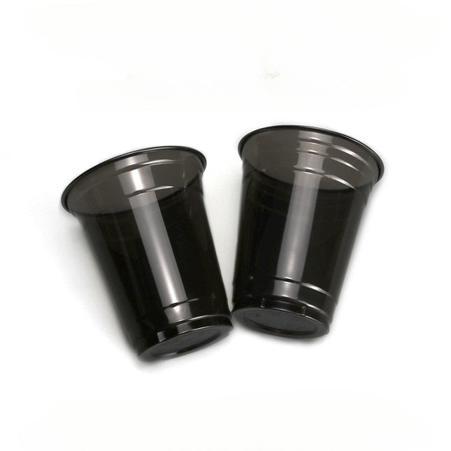 Disposable Black PET Internet Celebrity Handmade Lemon Tea Cup Milk Tea Cup Cold Drink Cup Coffee Cup