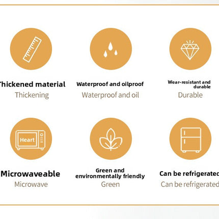 Disposable Kraft Paper Takeaway Box Square Octagonal Bowl Thickened with Lid Eco-friendly Lunch Box Bento Salad Box