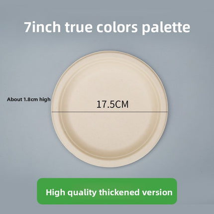 Disposable Plates Paper Plates Catering Food Grade Kindergarten Painting Dish Plates Biodegradable Household Barbecue Tableware Dinner Plates