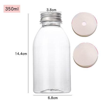 Sujiang Thai Tea Cup 500ml Internet Celebrity PET Bottle Juice Bottle Disposable Cup Plastic Cup Juice Cup Milk Tea Bottle PET Material