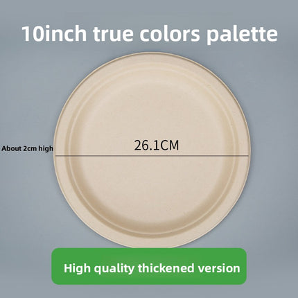 Disposable Plates Paper Plates Catering Food Grade Kindergarten Painting Dish Plates Biodegradable Household Barbecue Tableware Dinner Plates