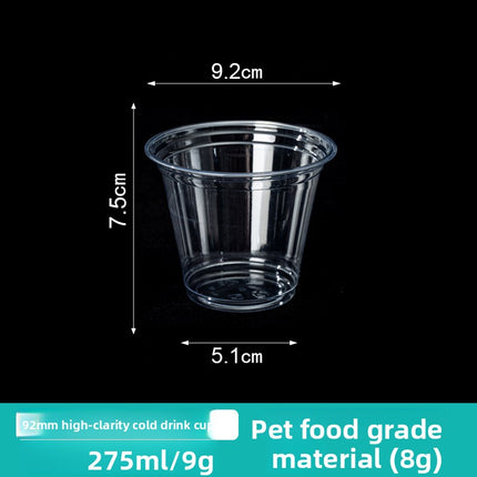 Disposable PET High Transparency Plastic Cup Milk Tea Beverage Coffee Cup Juice Beverage Cup Custom LOGO Cold Drink Cup
