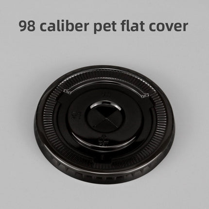 Disposable Black PET Internet Celebrity Handmade Lemon Tea Cup Milk Tea Cup Cold Drink Cup Coffee Cup