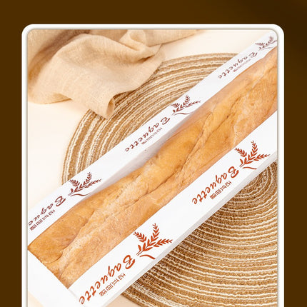 French Stick Bag French Bread Packaging Envelope Bag Long Caterpillar Bread Bag Baking Bag Oil-Proof Kraft Paper Bag