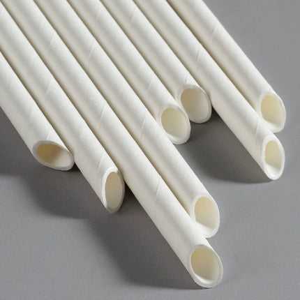 Paper Straws Disposable Individually Packaged Thick Food Grade Drinking Milk Tea Coffee Eco-friendly Large Straws Single Piece Independent