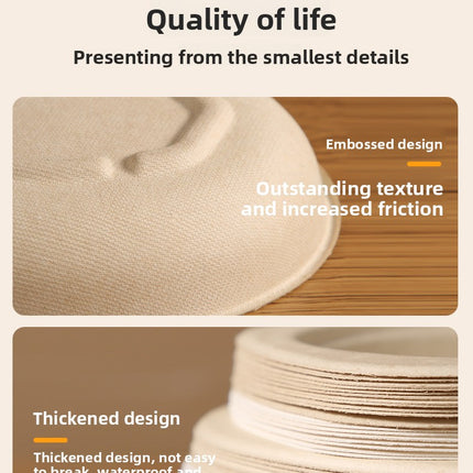 Disposable Oval Paper Plates Dish Plates Biodegradable Pulp Tableware Fruit Plates Party BBQ Plates Paper Plates