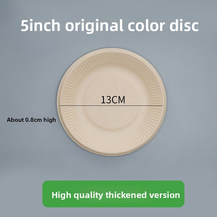 Disposable Plates Paper Plates Catering Food Grade Kindergarten Painting Dish Plates Biodegradable Household Barbecue Tableware Dinner Plates