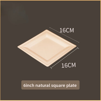 Disposable Plates Paper Plates Catering Food Grade Kindergarten Painting Dish Plates Biodegradable Household Barbecue Tableware Dinner Plates