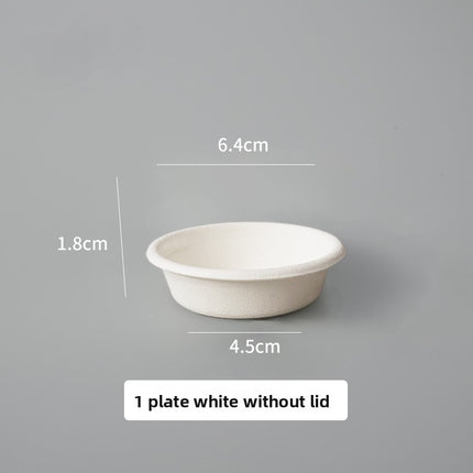 Disposable Paper Pulp Sealed Biodegradable Sauce Cup Condiment Cup Small Cup Takeaway Bowl with Lid