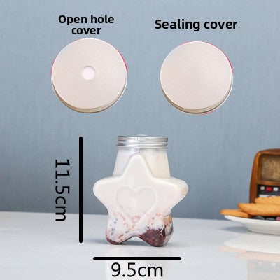 Sujiang Thai Tea Cup 500ml Internet Celebrity PET Bottle Juice Bottle Disposable Cup Plastic Cup Juice Cup Milk Tea Bottle PET Material