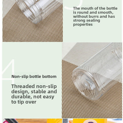 Sujiang Thai Tea Cup 500ml Internet Celebrity PET Bottle Juice Bottle Disposable Cup Plastic Cup Juice Cup Milk Tea Bottle PET Material