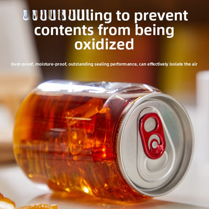 Cross-Border Wholesale Plastic Easy-Open Cans Transparent PET Milk Tea Cups Empty Bottles Sealed Cans Bubble Fruit Juice Beverage Cans