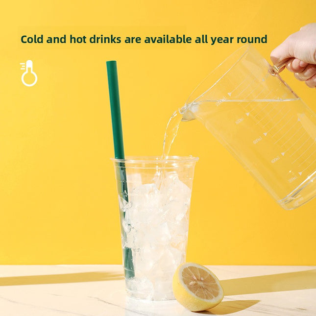 Plastic Straws Disposable Commercial Single Individually Wrapped Food Grade PP Coffee Straws Bubble Tea Thick Straws