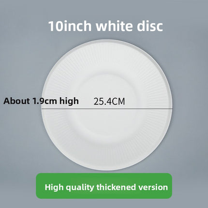 Disposable Plates Paper Plates Catering Food Grade Kindergarten Painting Dish Plates Biodegradable Household Barbecue Tableware Dinner Plates