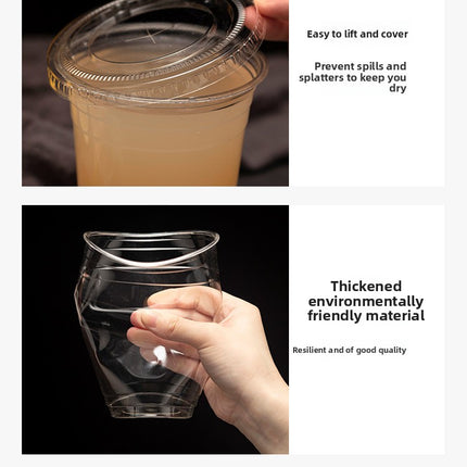 Disposable PET High Transparency Plastic Cup Milk Tea Beverage Coffee Cup Juice Beverage Cup Custom LOGO Cold Drink Cup