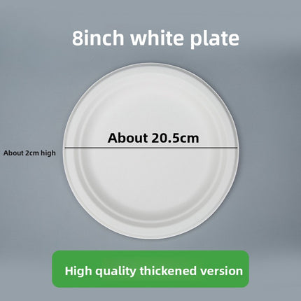 Disposable Plates Paper Plates Catering Food Grade Kindergarten Painting Dish Plates Biodegradable Household Barbecue Tableware Dinner Plates