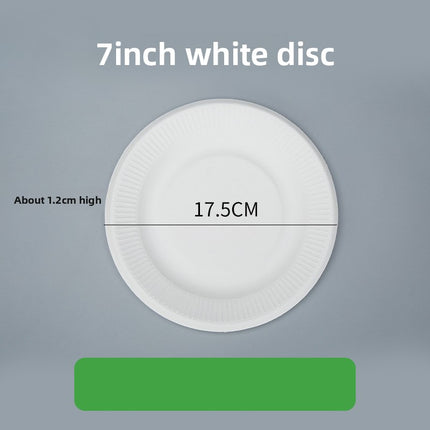 Disposable Plates Paper Plates Catering Food Grade Kindergarten Painting Dish Plates Biodegradable Household Barbecue Tableware Dinner Plates