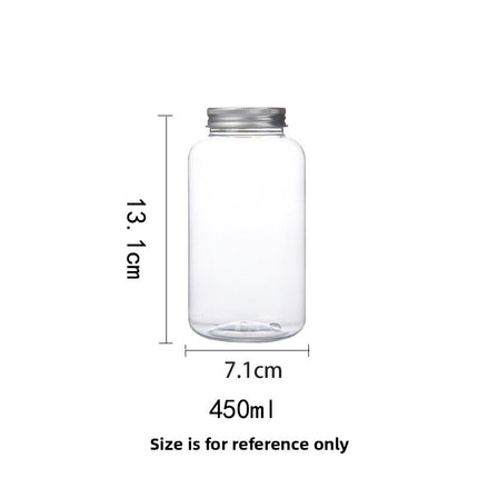 Sujiang Thai Tea Cup 500ml Internet Celebrity PET Bottle Juice Bottle Disposable Cup Plastic Cup Juice Cup Milk Tea Bottle PET Material