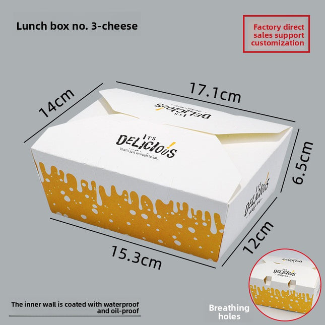 No-Fold Hamburger Box French Fries Chicken Nuggets Chicken Wings Chicken Fillet Chicken Chunks Snack Platter Korean Fried Chicken Takeout Packing Boat Box