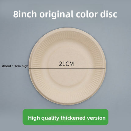 Disposable Plates Paper Plates Catering Food Grade Kindergarten Painting Dish Plates Biodegradable Household Barbecue Tableware Dinner Plates