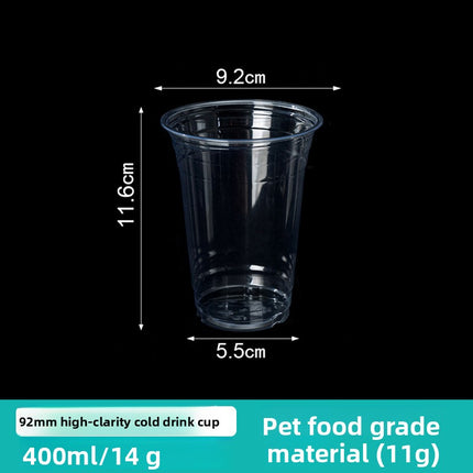 Disposable PET High Transparency Plastic Cup Milk Tea Beverage Coffee Cup Juice Beverage Cup Custom LOGO Cold Drink Cup